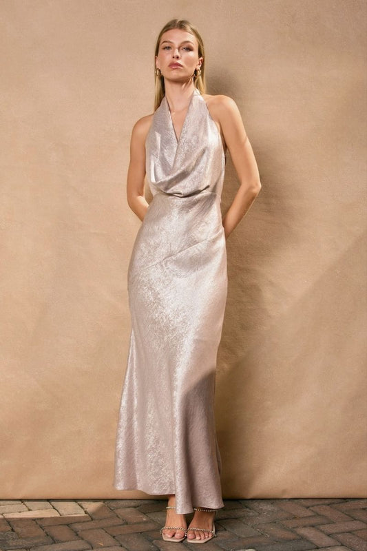 Myla Draped Halter Neck Maxi Dress Clothing Dress Forum 