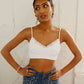 Myrtle Lace Trim Shirred Bralette Top Top NIKIBIKI 