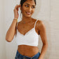 Myrtle Lace Trim Shirred Bralette Top Top NIKIBIKI 