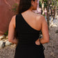 Naomi One Shoulder Maxi Dress Clothing Mure + Grand 