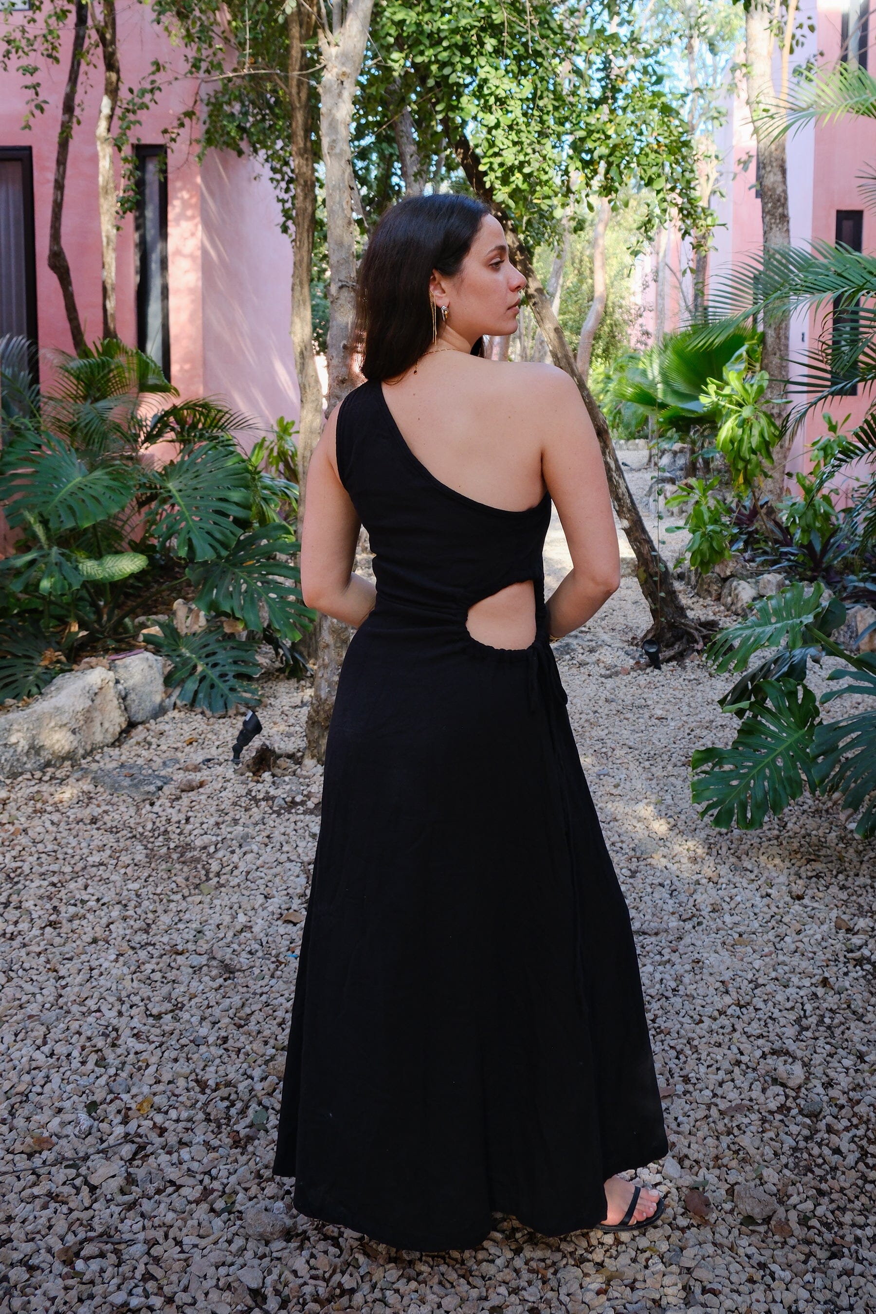 Naomi One Shoulder Maxi Dress Clothing Mure + Grand 