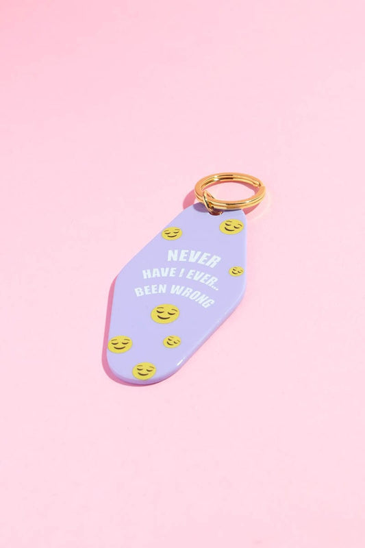 Never Have I Ever Been Wrong Motel Keychain Keychain mure + grand 