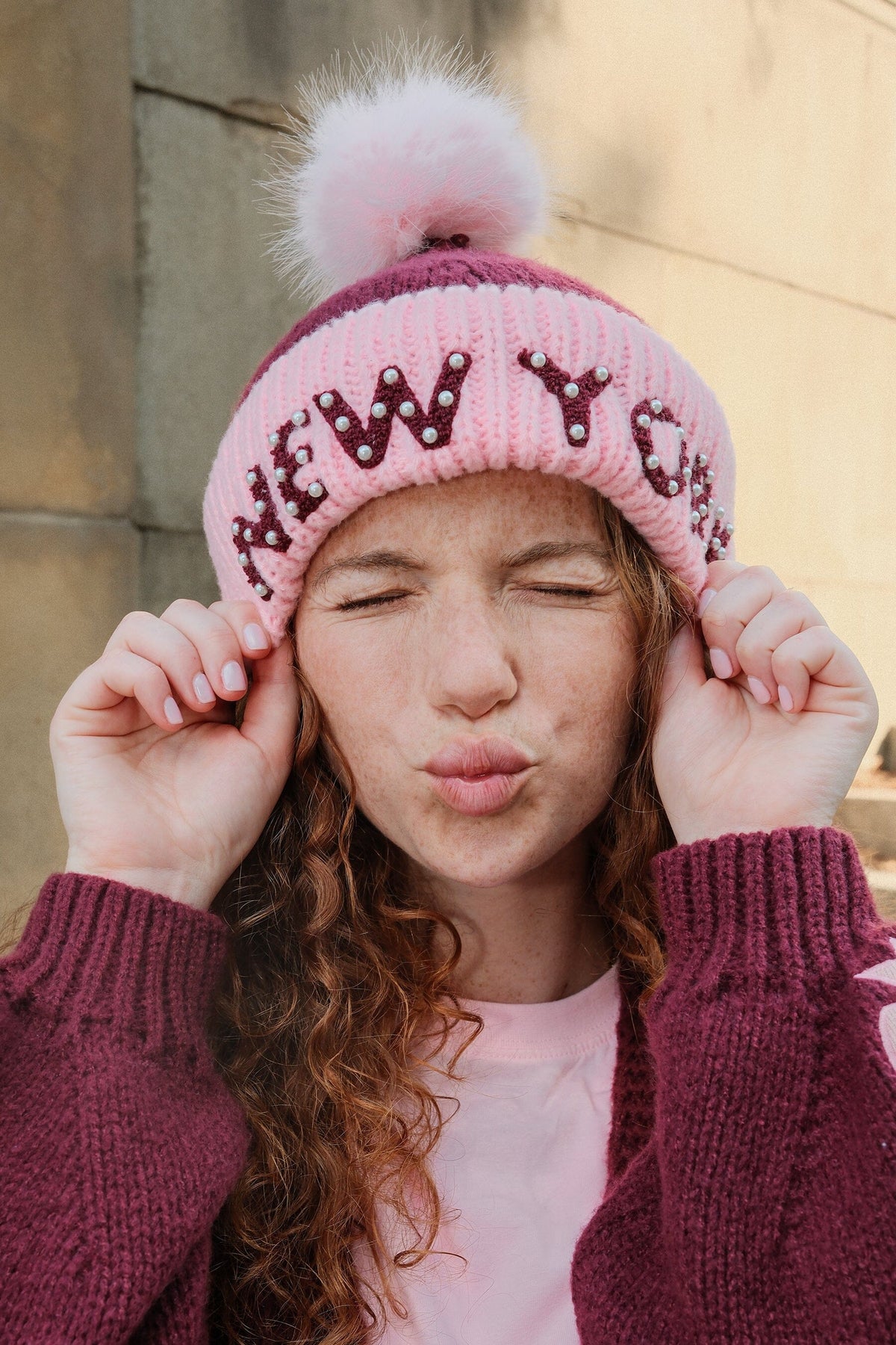 New York Beanies Hats mure + grand 