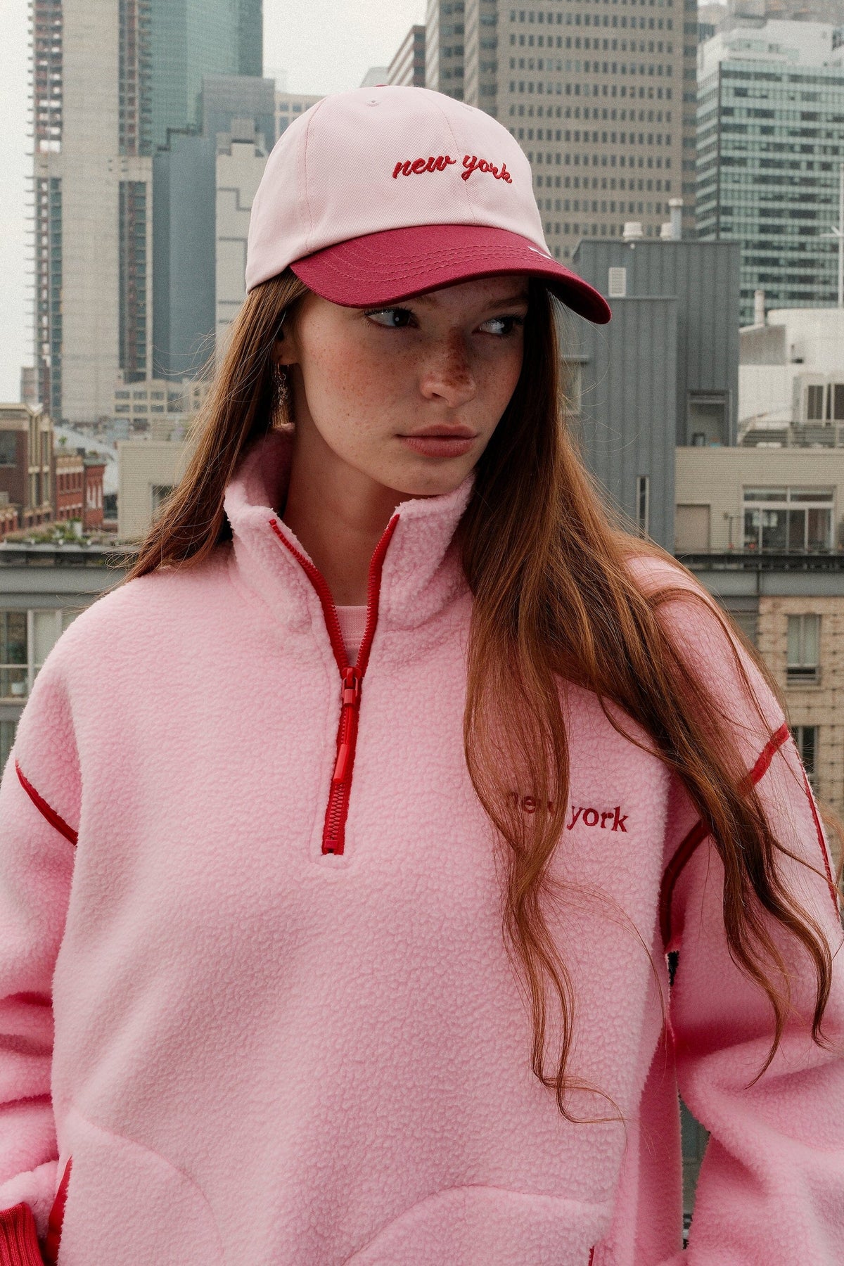 New York Cherry Dad HatMure + Grand