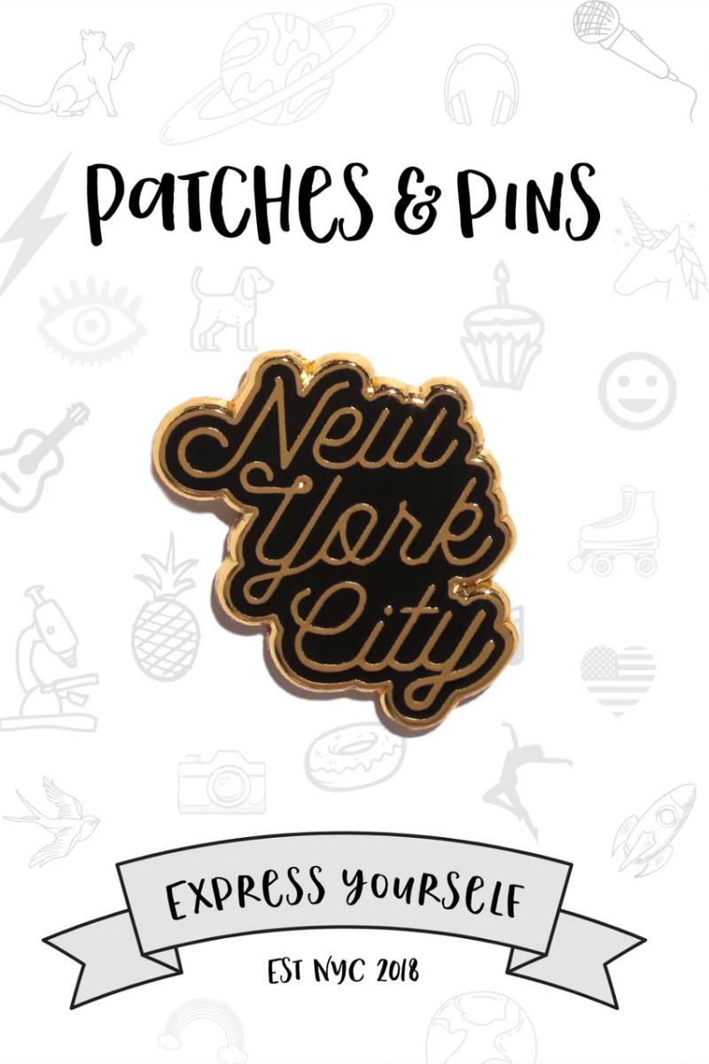 New York City Enamel Pin Enamel Pin Patches & Pins 
