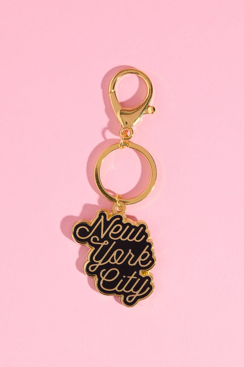 New York Enamel Keychain Mure + Grand Black New York Enamel Keychain 