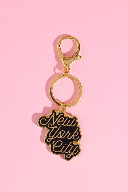 New York Enamel Keychain Mure + Grand Black New York Enamel Keychain 
