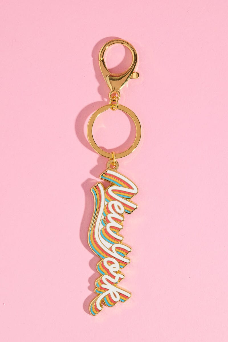 New York Enamel Keychain Mure + Grand Colorful New York Enamel Keychain 