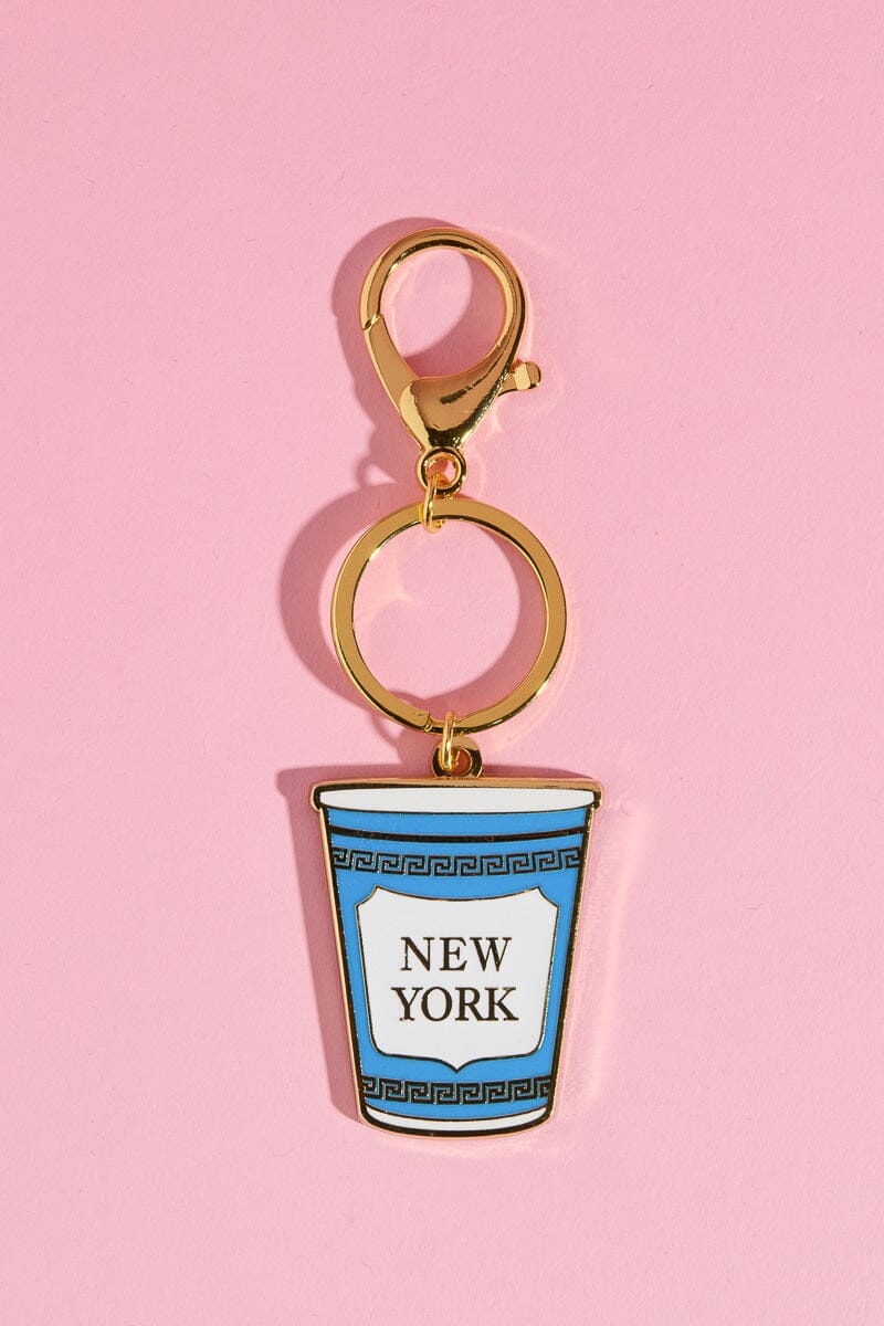 New York Enamel Keychain Mure + Grand New York Coffee Cup Keychain 