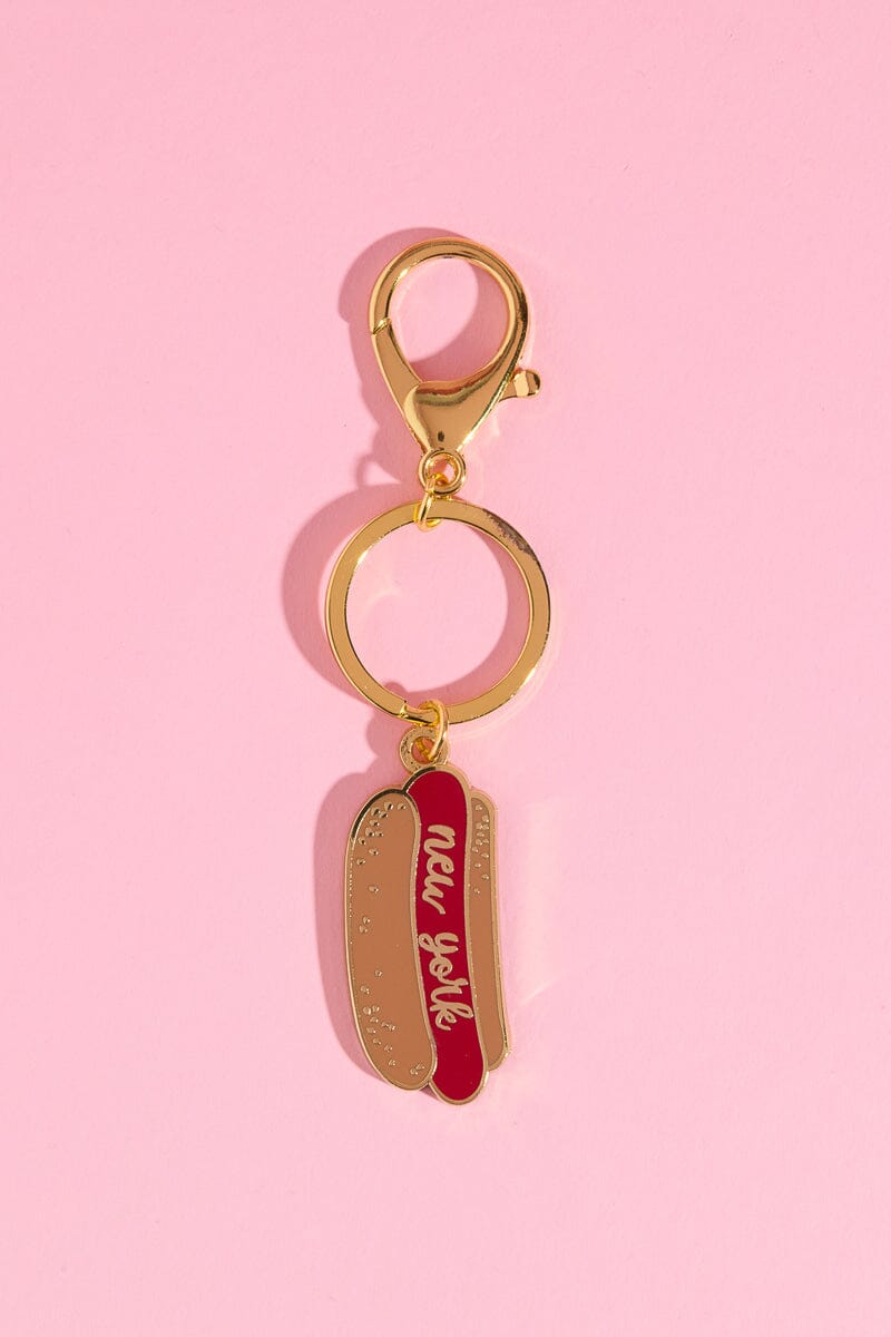 New York Enamel Keychain Mure + Grand NY Hot Dog Enamel Keychain 