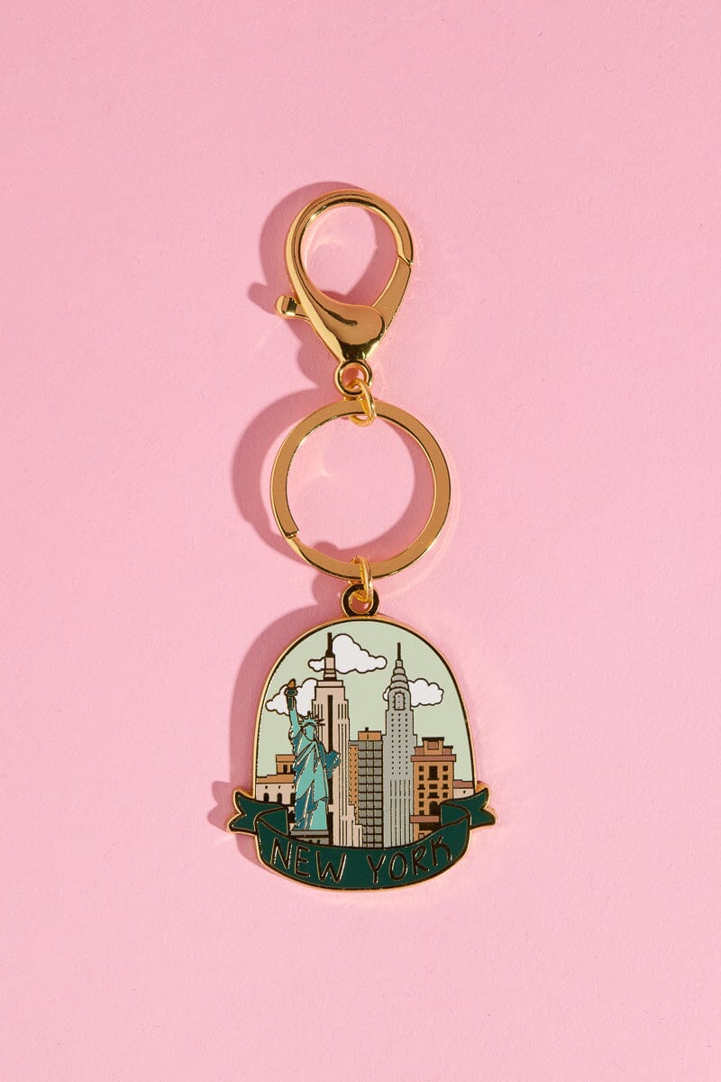 New York Enamel Keychain Mure + Grand NY Snow Globe Keychain 