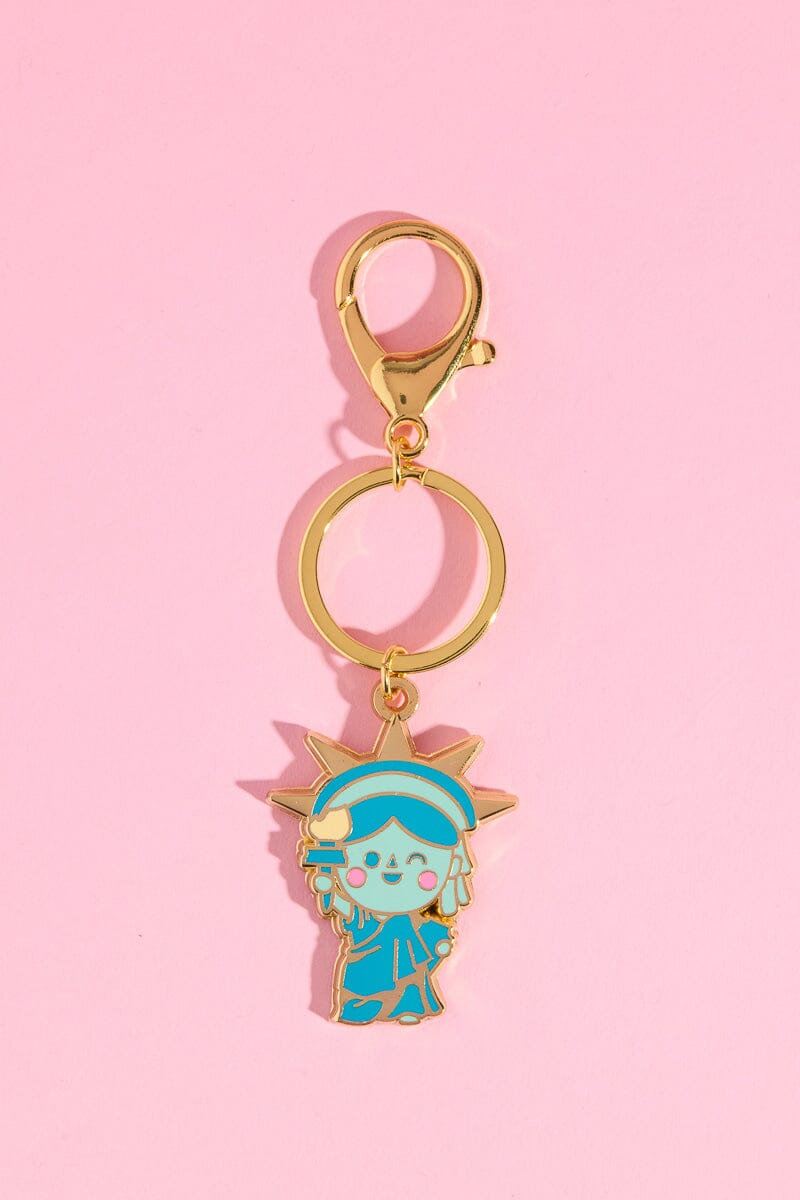 New York Enamel Keychain Mure + Grand Statue Of Liberty Keychain 