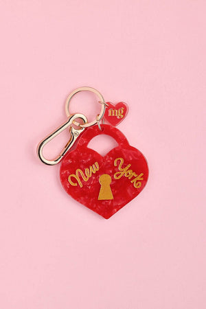 New York Has The Key to My Heart Bag Charm