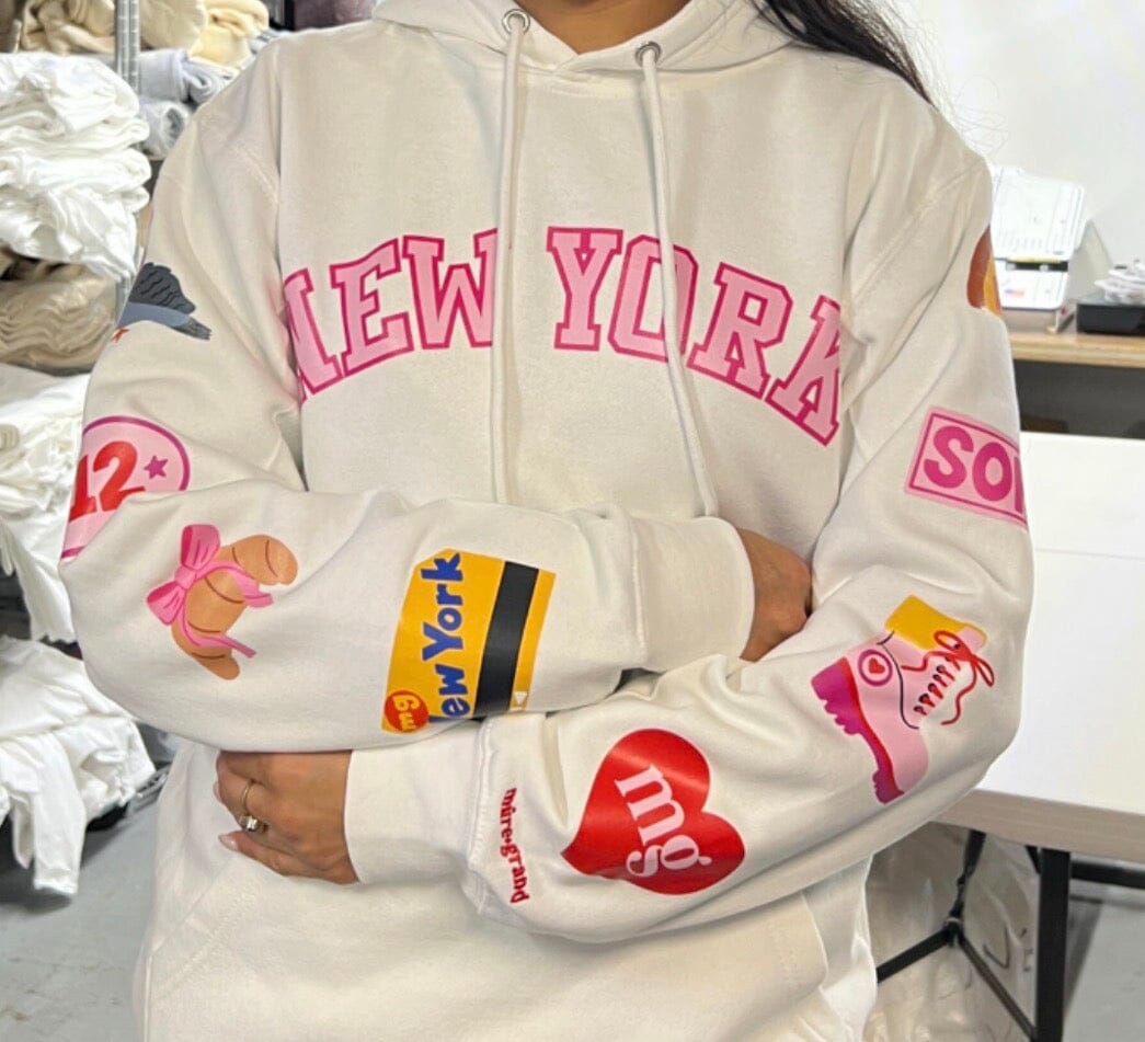 New York Icons Graphic Hoodie Hoodie mure + grand 