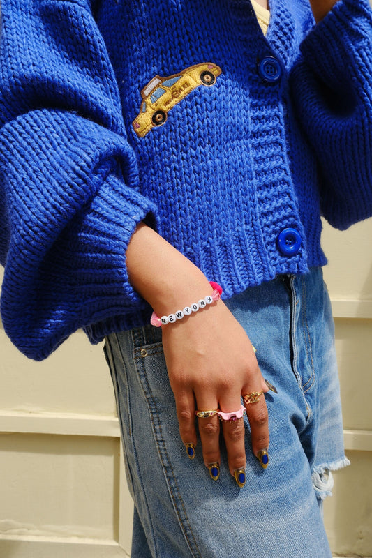 New York Inspirational Beaded Bracelet Bracelet mure + grand 