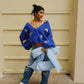 New York Puff Cardigan Sweater mure + grand 