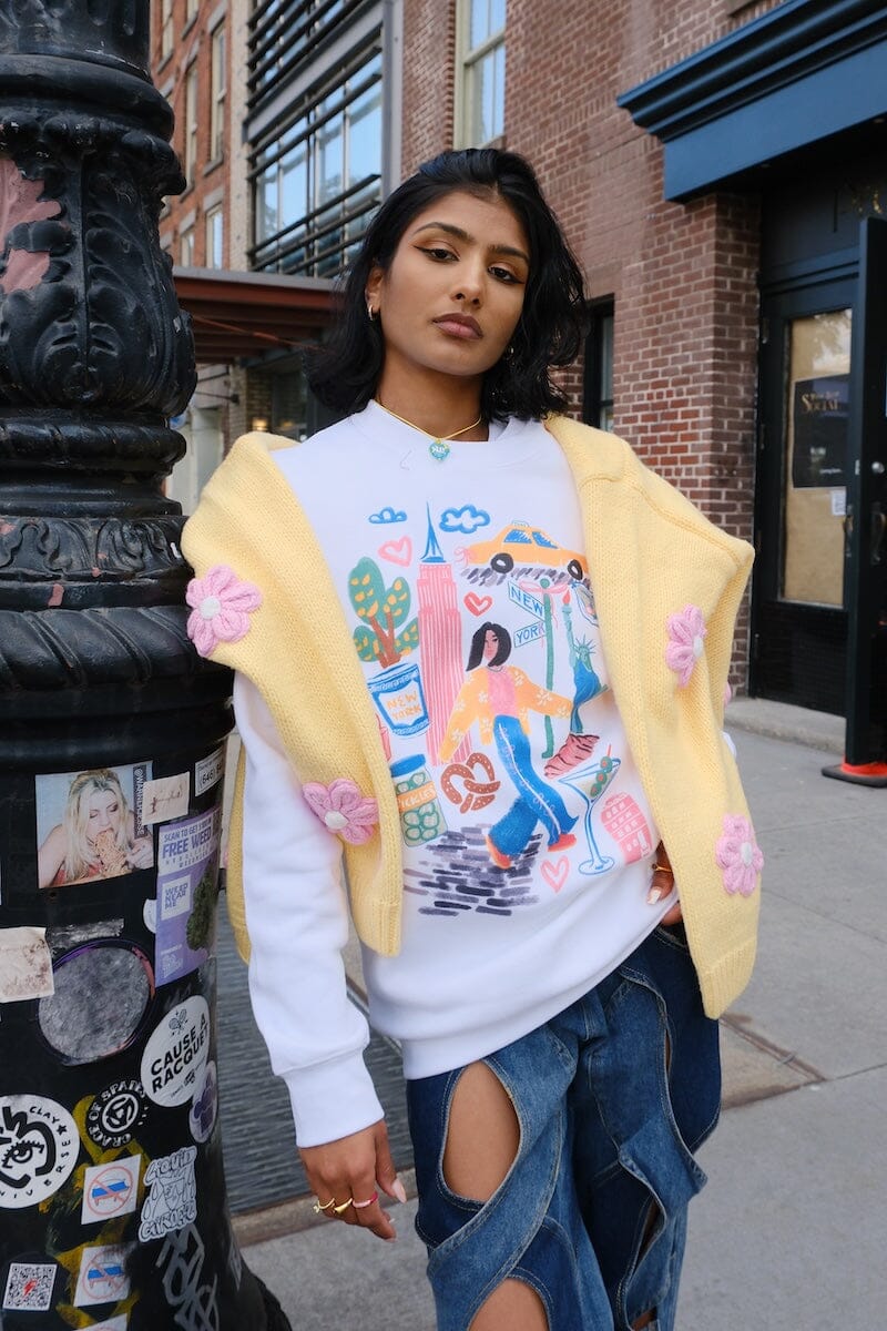 New York Sketchbook Graphic SweatshirtMure + Grand