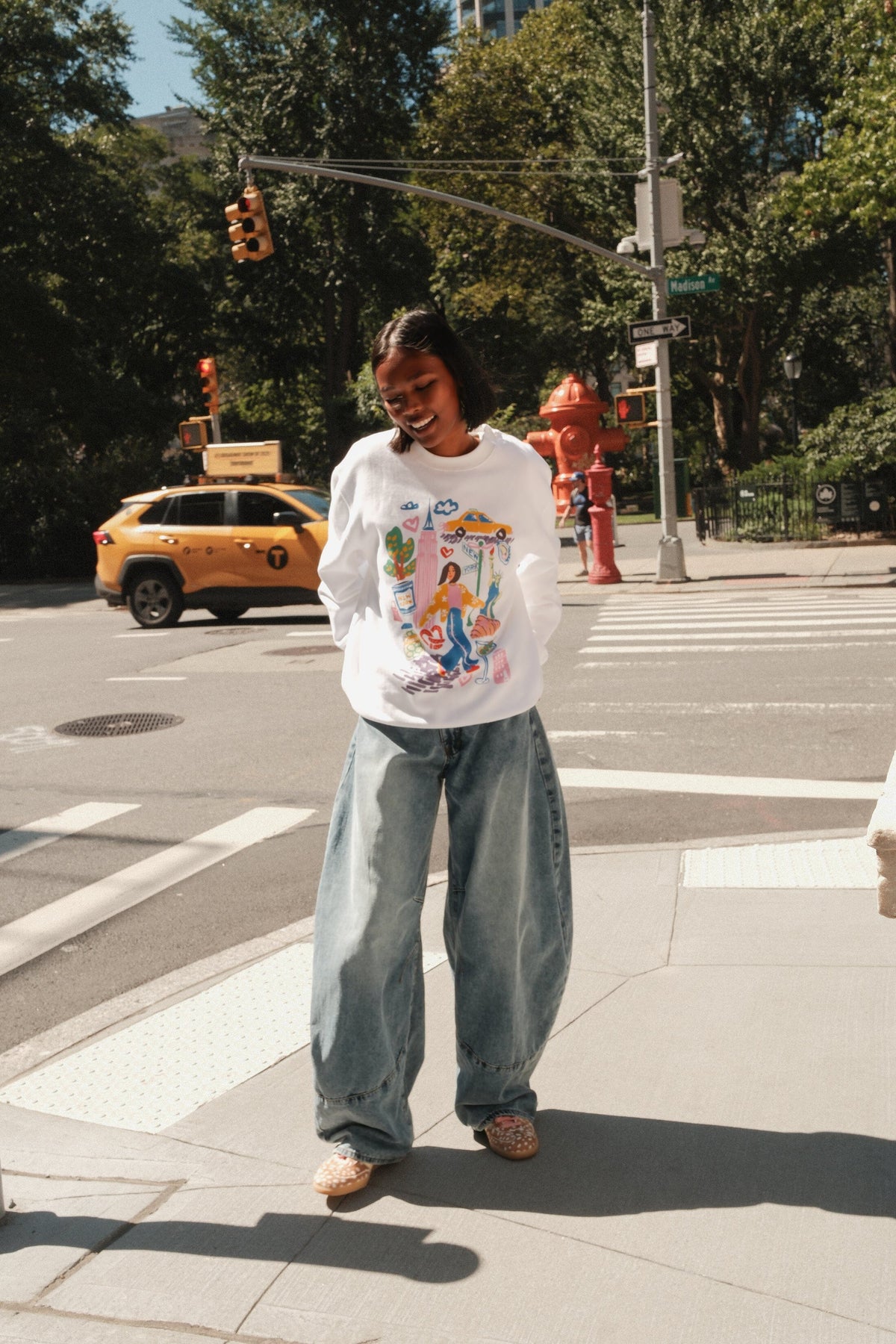 New York Sketchbook Graphic SweatshirtMure + Grand