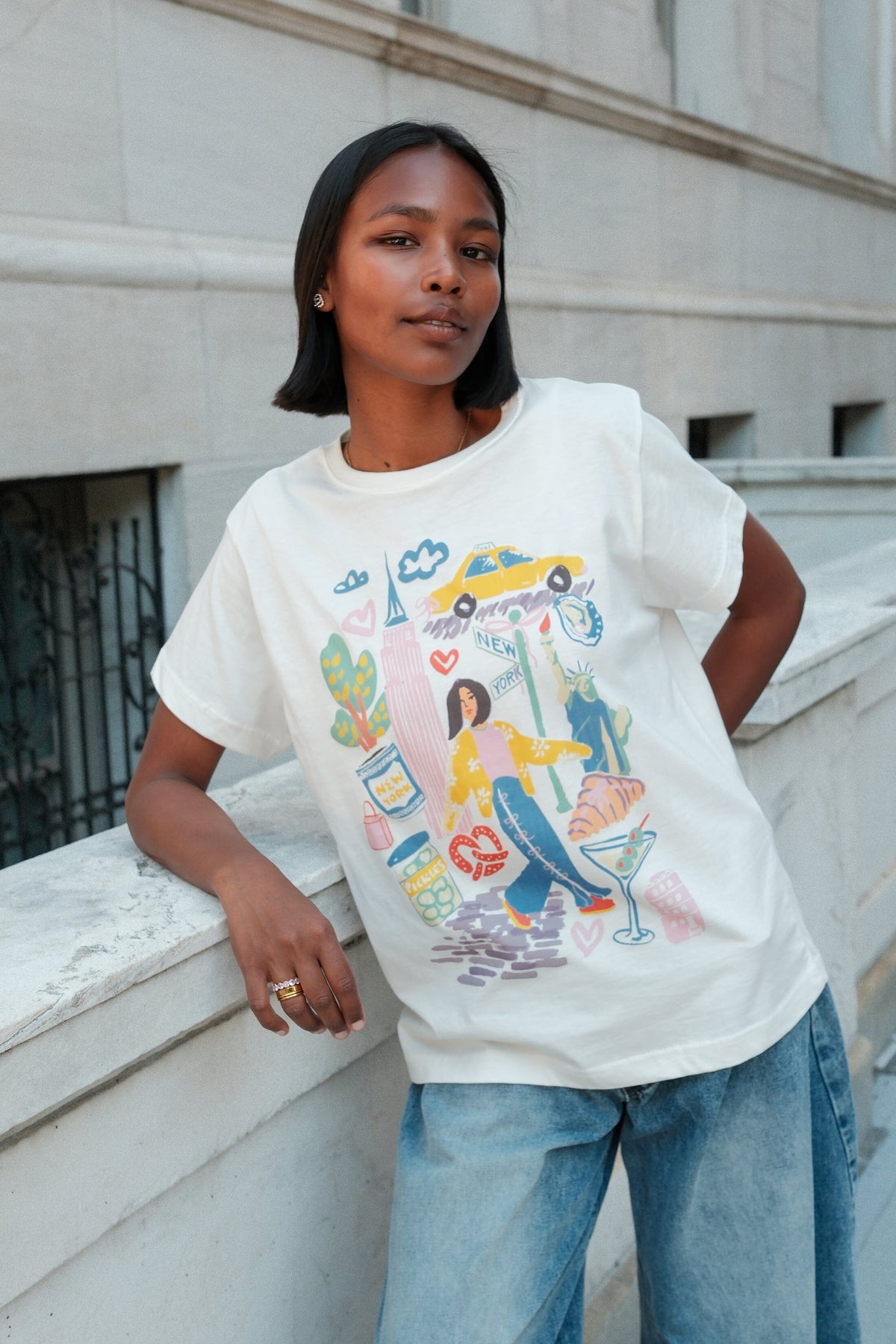 New York Sketchbook Graphic T-Shirt t-shirt mure + grand 