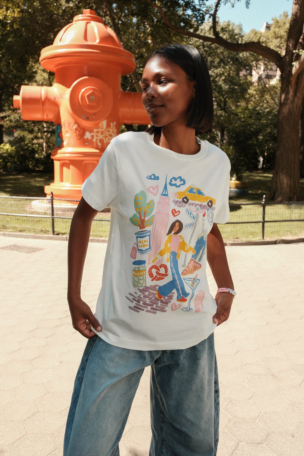 New York Sketchbook Graphic T-Shirt t-shirt mure + grand 