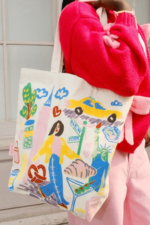 New York Sketchbook Tote Bag Canvas Tote Bag mure + grand 