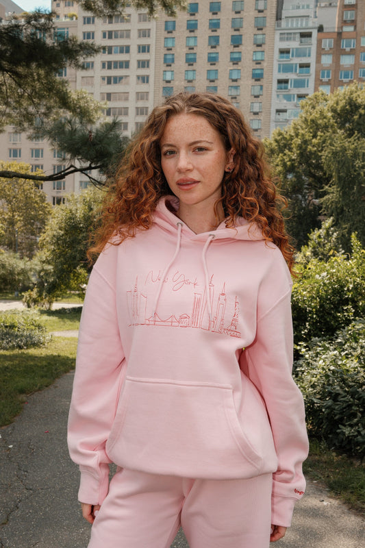 New York Skyline Embroidered Hoodie sweatshirt mure + grand 