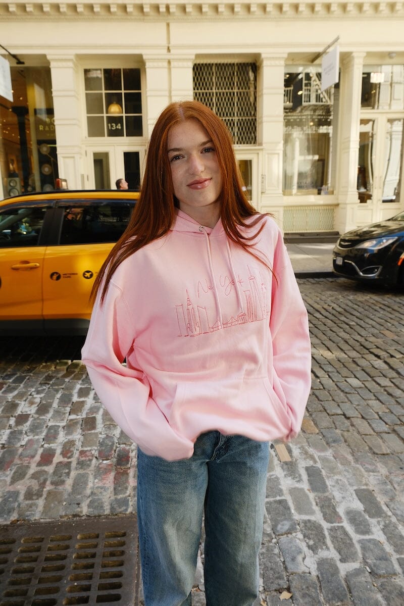 New York Skyline Embroidered Hoodie sweatshirt mure + grand 