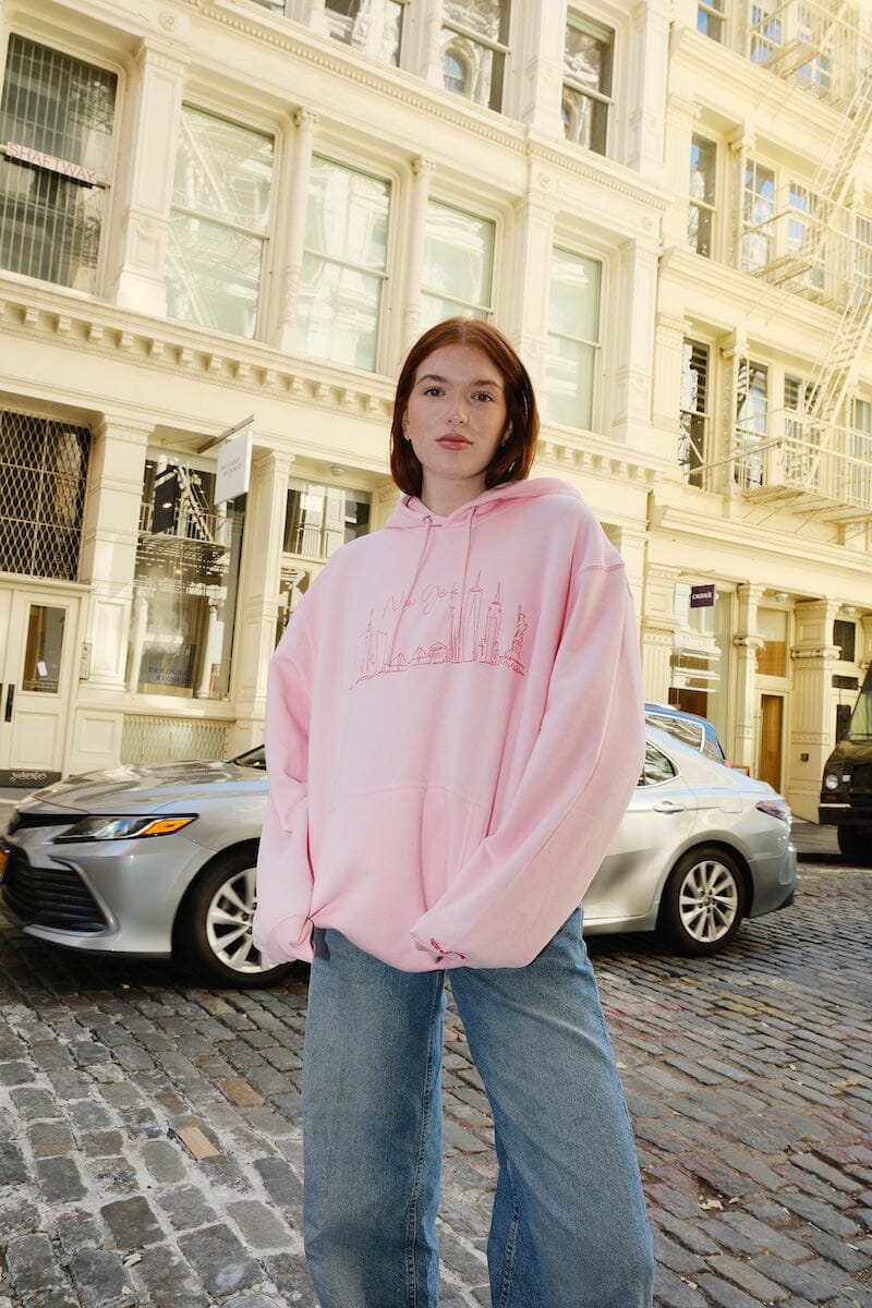 New York Skyline Embroidered Hoodie sweatshirt mure + grand 