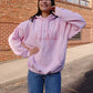 New York Skyline Embroidered Hoodie sweatshirt mure + grand Pink XS 