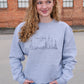 New York Skyline Grey Embroidered Sweatshirt mure + grand 