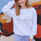 New York Skyline White Embroidered Sweatshirt sweatshirt Mure + Grand 