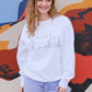 New York Skyline White Embroidered Sweatshirt sweatshirt Mure + Grand 