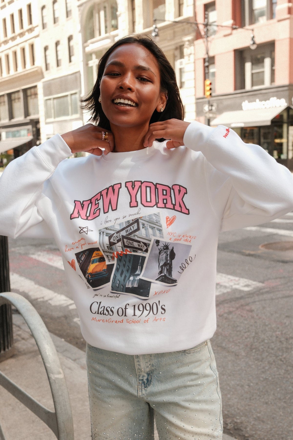 New York Yearbook Graphic Sweatshirt sweatshirt mure + grand 