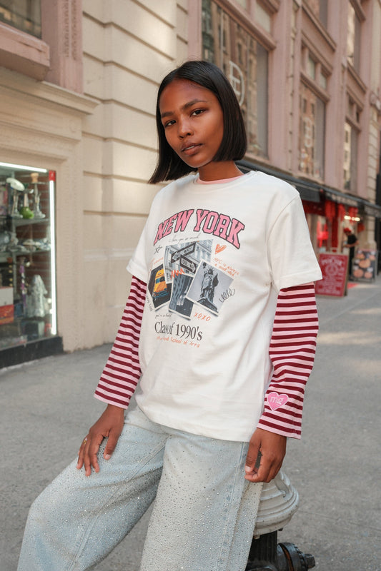 New York Yearbook Graphic T-shirt t-shirt mure + grand 