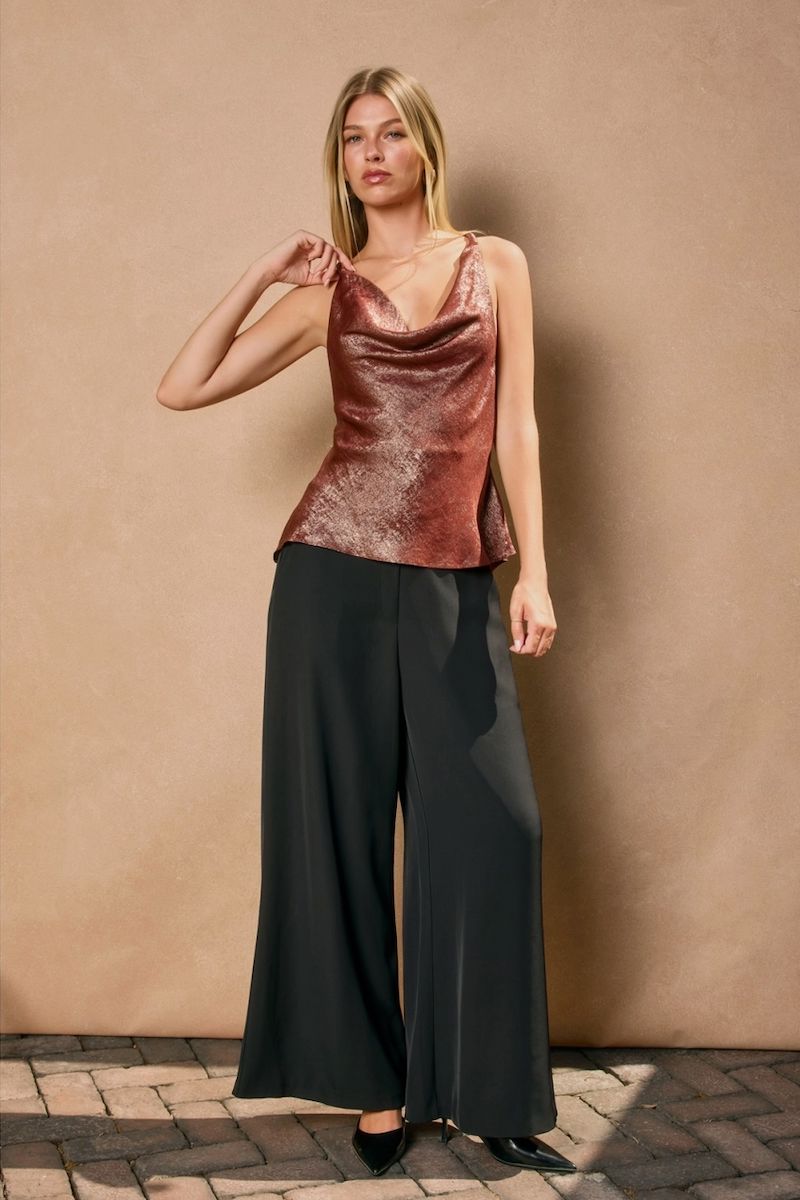 Neysa Satin Twist Strap Top Clothing Dress Forum 