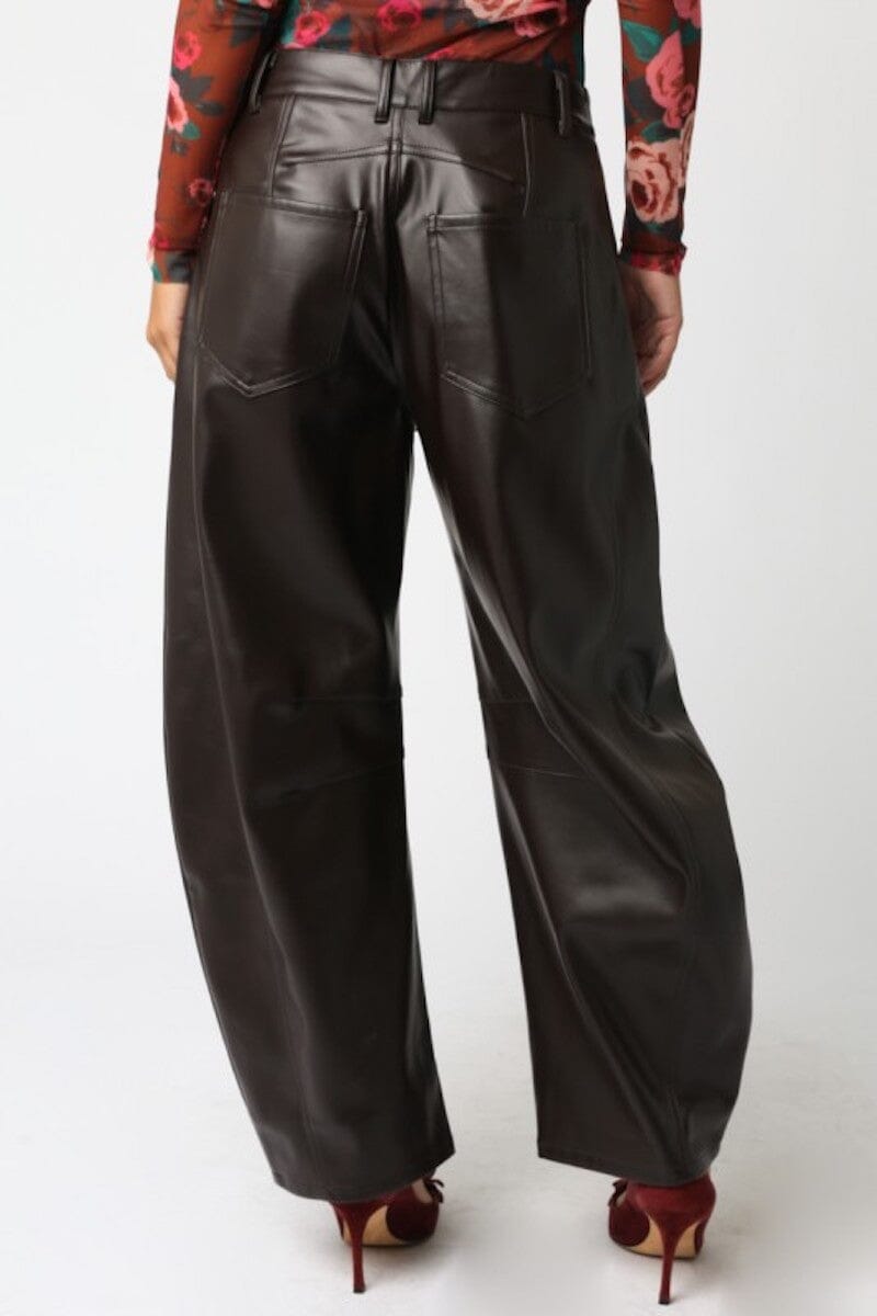 Nova Vegan Leather Pants Clothing Oliviaceaous 