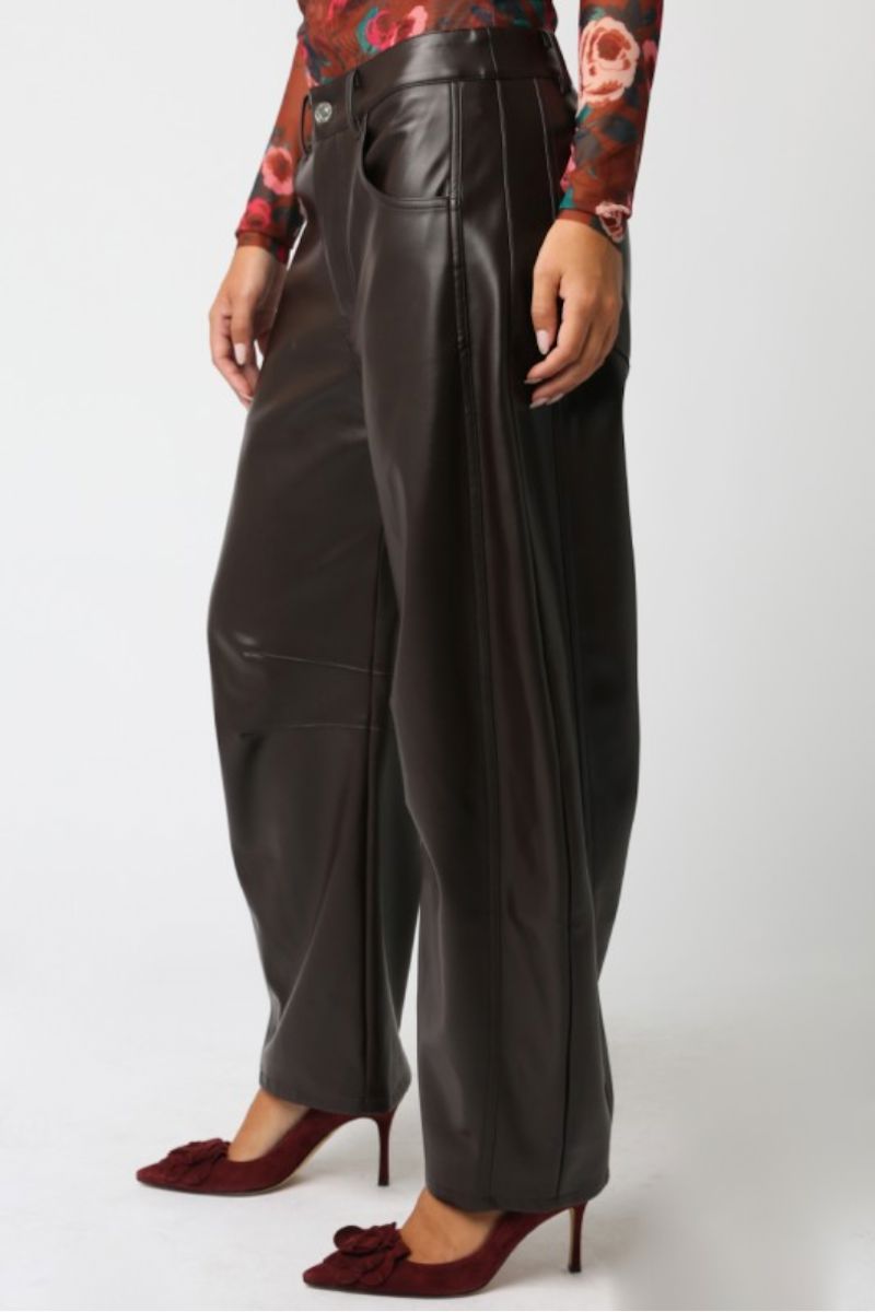 Nova Vegan Leather Pants Clothing Oliviaceaous 