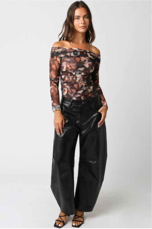 Nova Vegan Leather Pants Clothing Oliviaceaous 