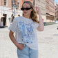 NY Illustration Blue Graphic T-shirt t-shirt mure + grand 