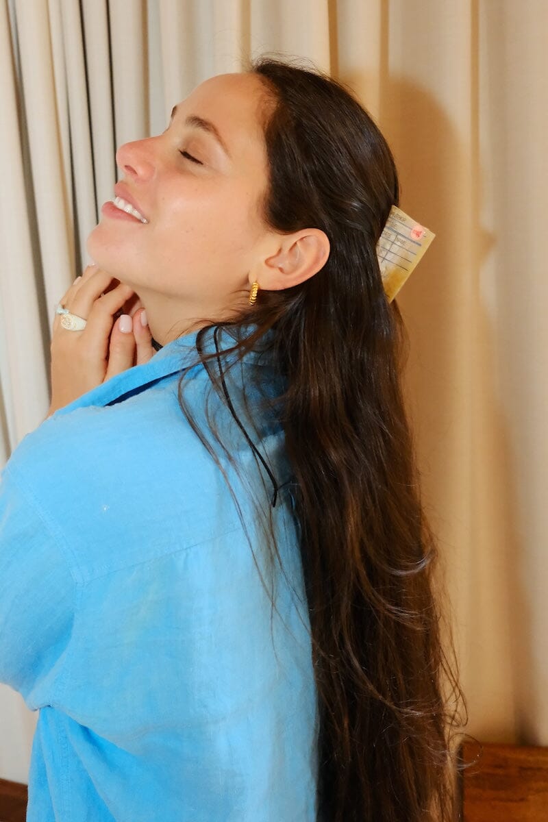 NY Public Library Card Claw Clip Hair Accessory mure + grand 