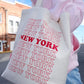 NY Thank You Tote Bag Canvas Tote Bag mure + grand 