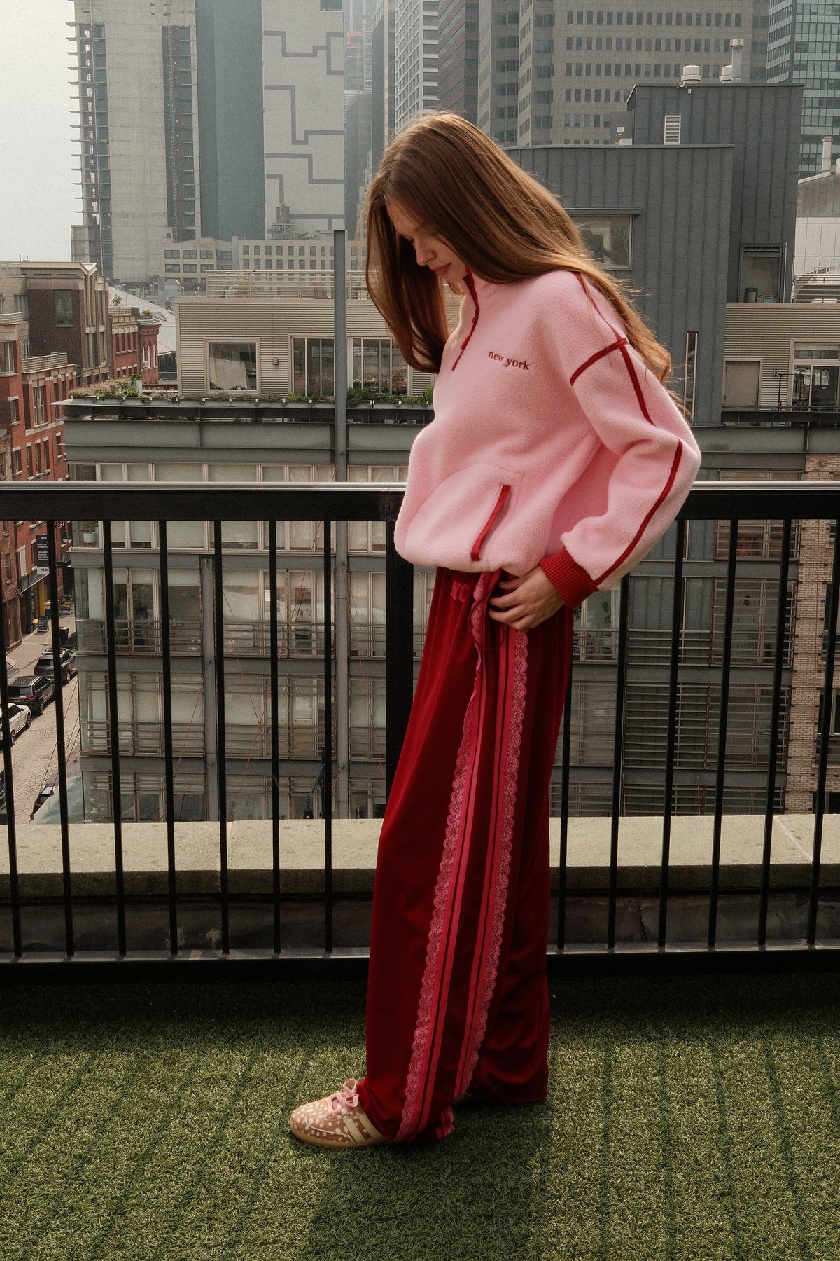 NYC Cherry Track Pants Clothing mure + grand 