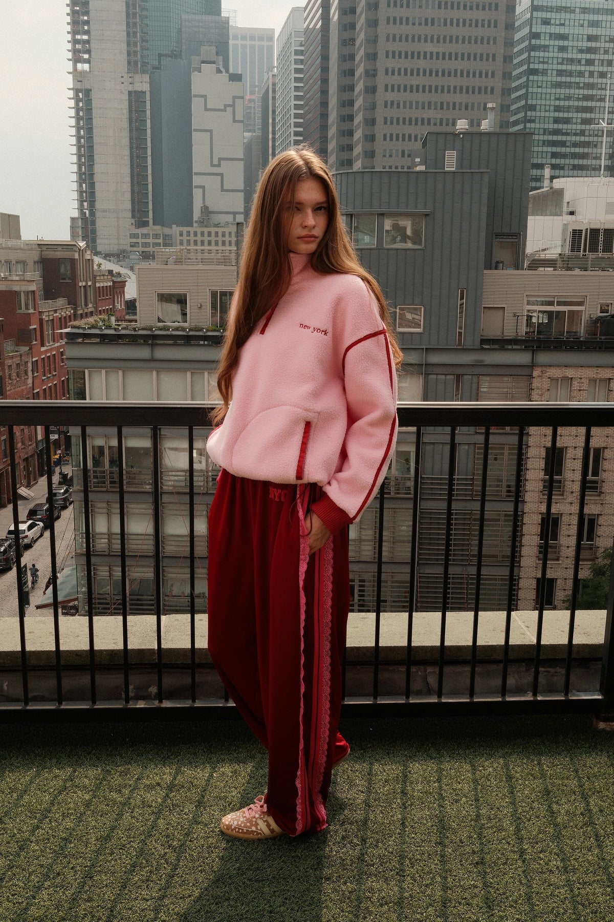 NYC Cherry Track Pants Clothing mure + grand 