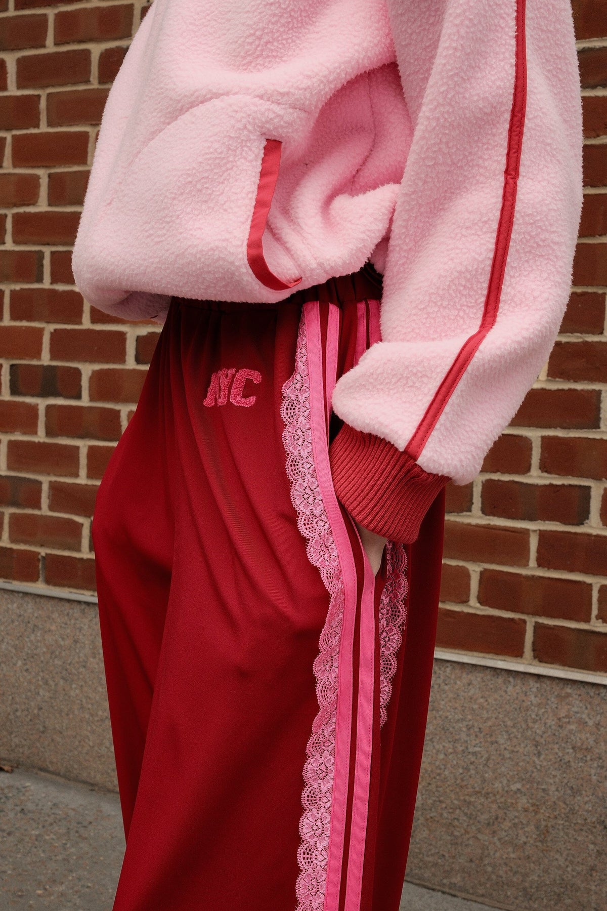 NYC Cherry Track Pants Clothing mure + grand 