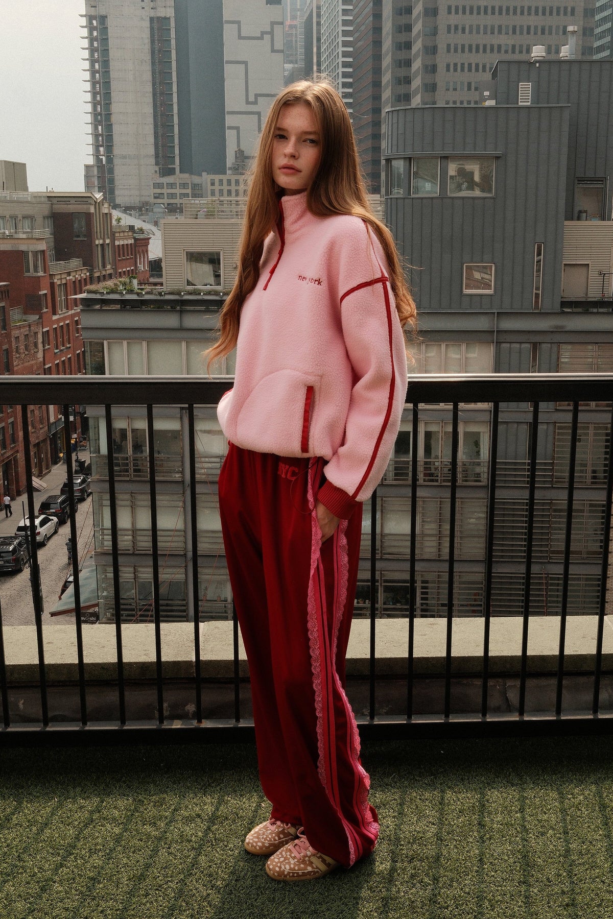 NYC Cherry Track Pants Clothing mure + grand 