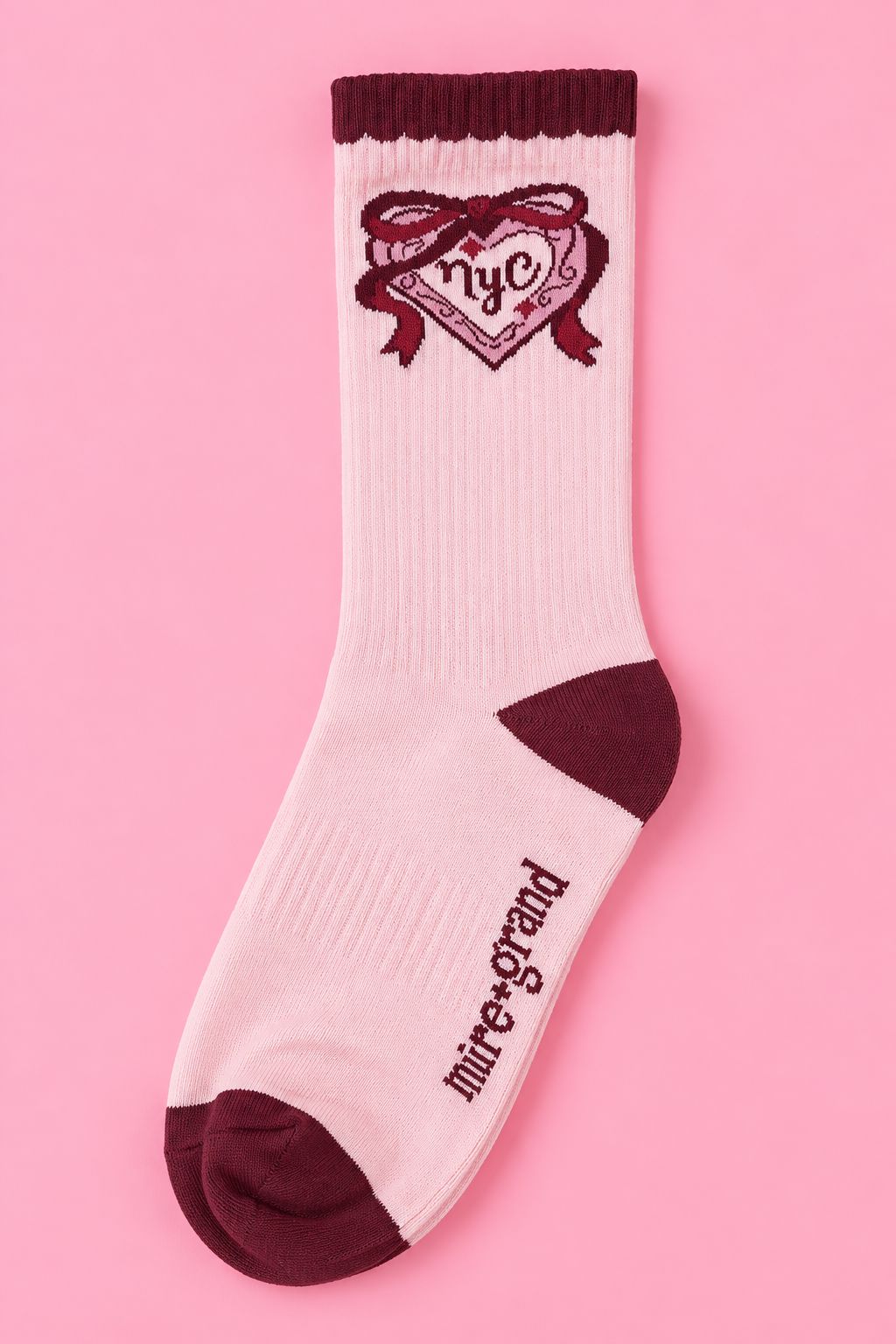 NYC Heart Locket Tube Sock Socks mure + grand 