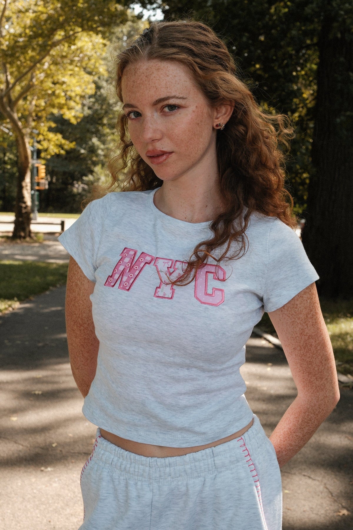 NYC Patchwork Baby Tee t-shirt mure + grand 