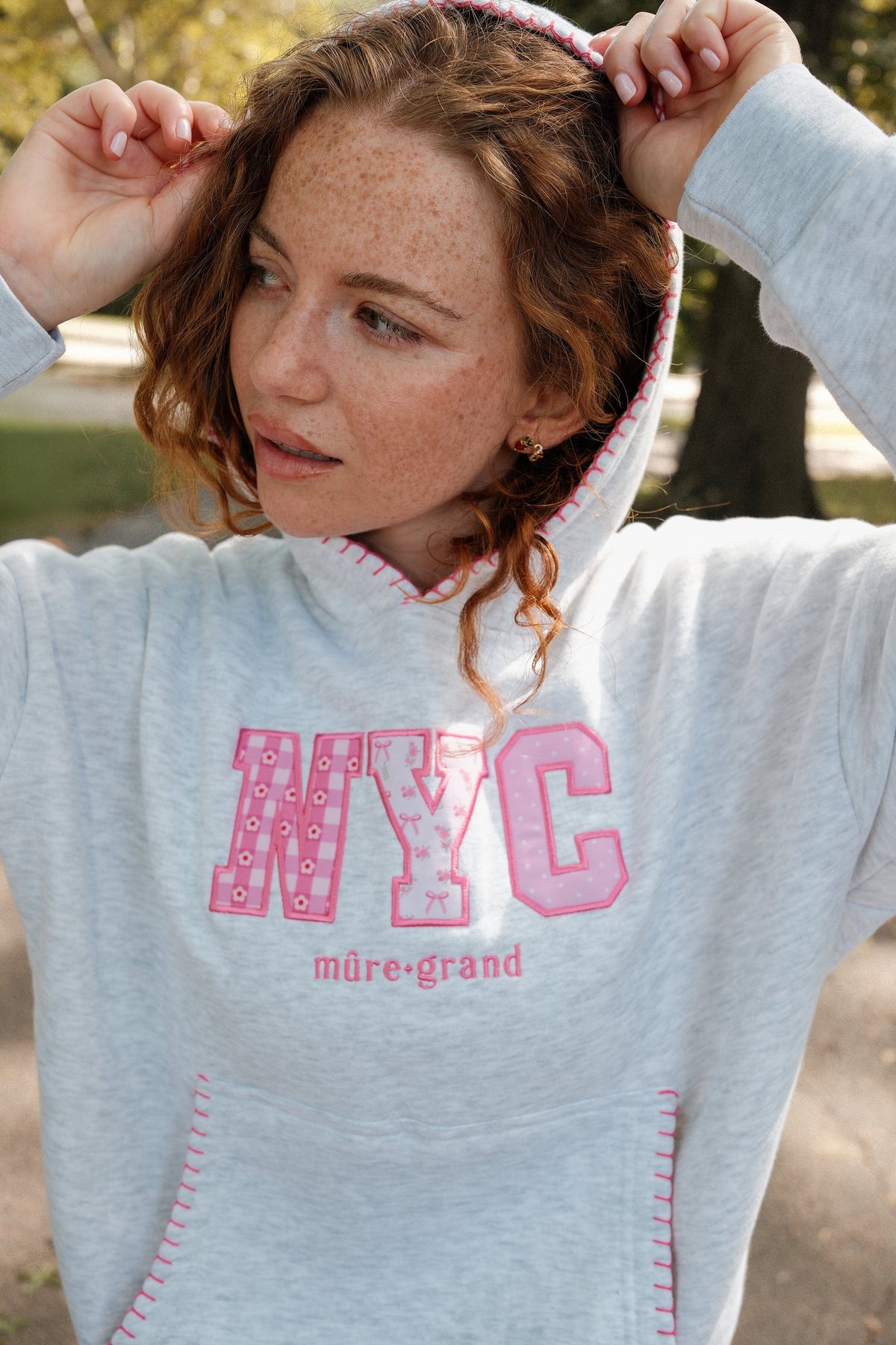NYC Patchwork Hoodie Hoodie mure + grand 