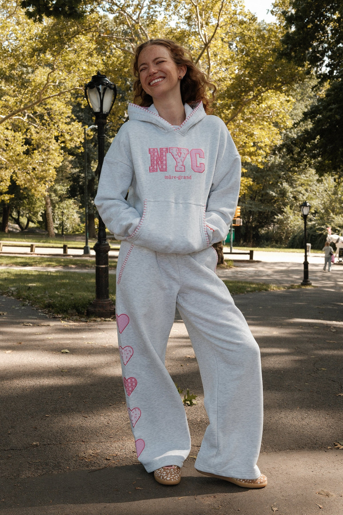 NYC Patchwork Sweatpants Clothing mure + grand 