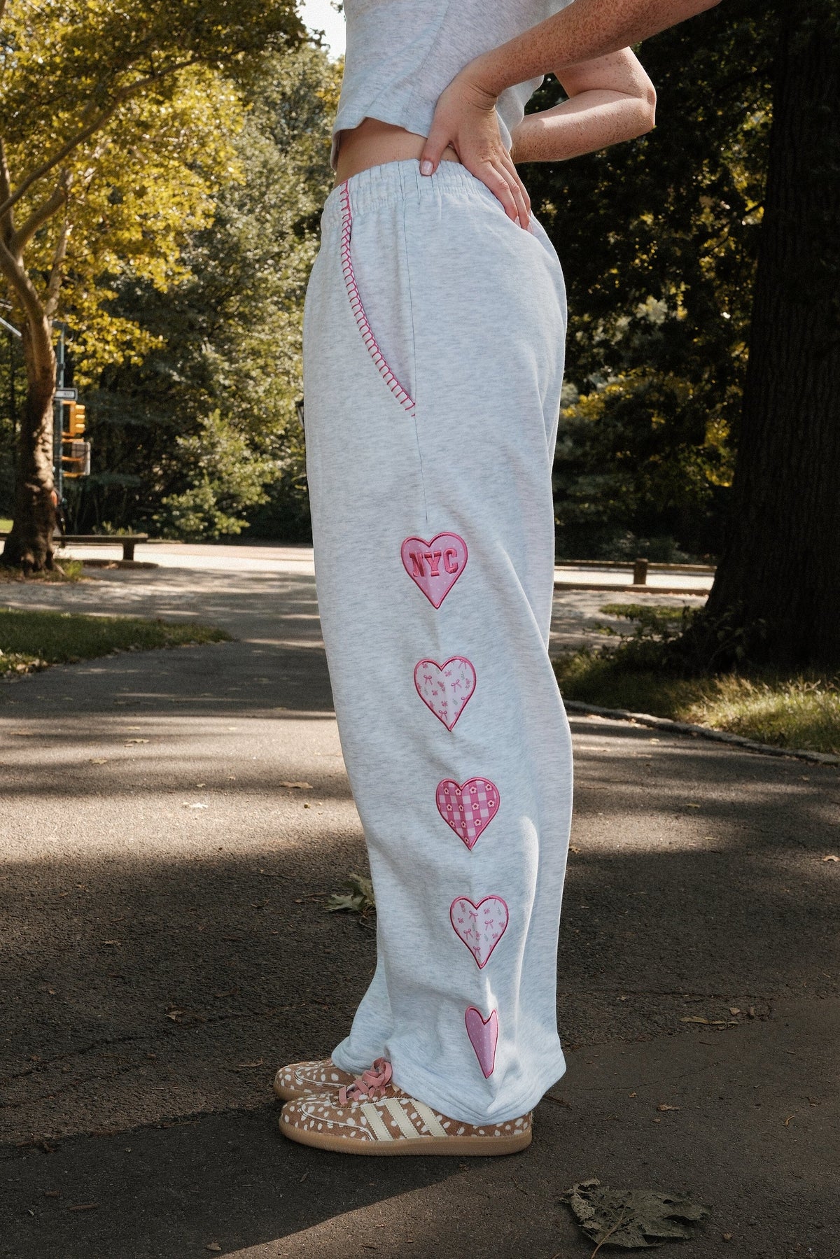 NYC Patchwork Sweatpants Clothing mure + grand 